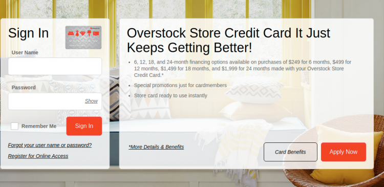 Overstock Credit Card Logo