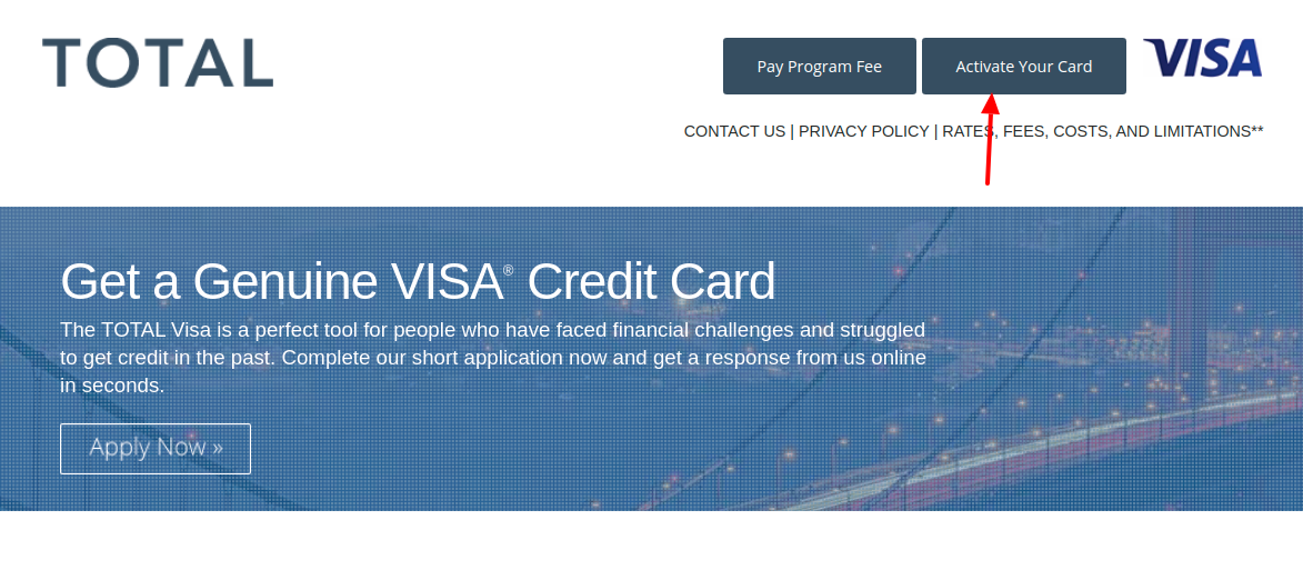 Total Visa Card Activate
