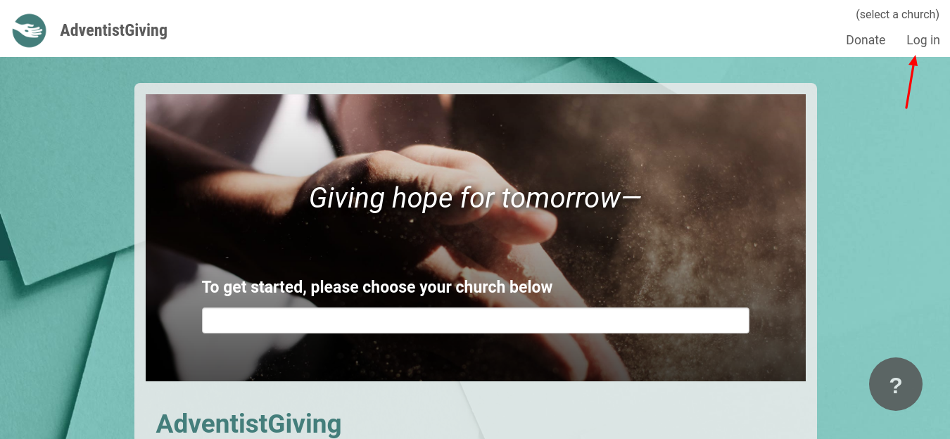 adventist giving login