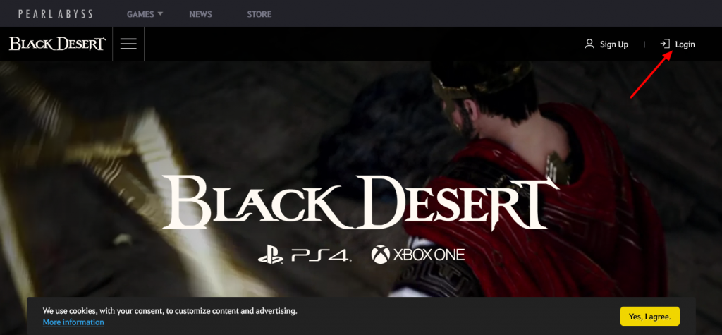 Black Desert Account login